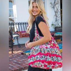 NWOT Ruffle Tote Bag